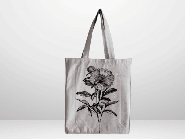 Floral Canvas Tote Bag